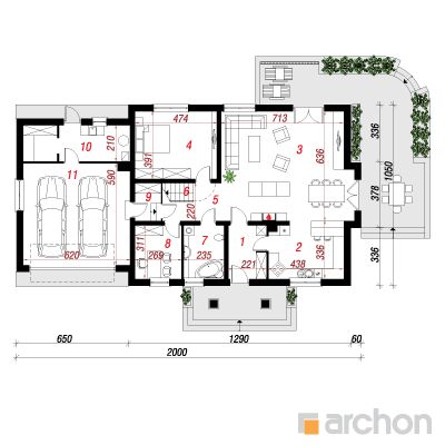  Maja kallades 4 (G2) 1. korruse plaan
